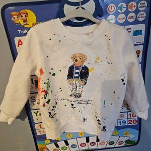 Ralph Lauren Paint Splatter Baby Sweatshirt (24 months)